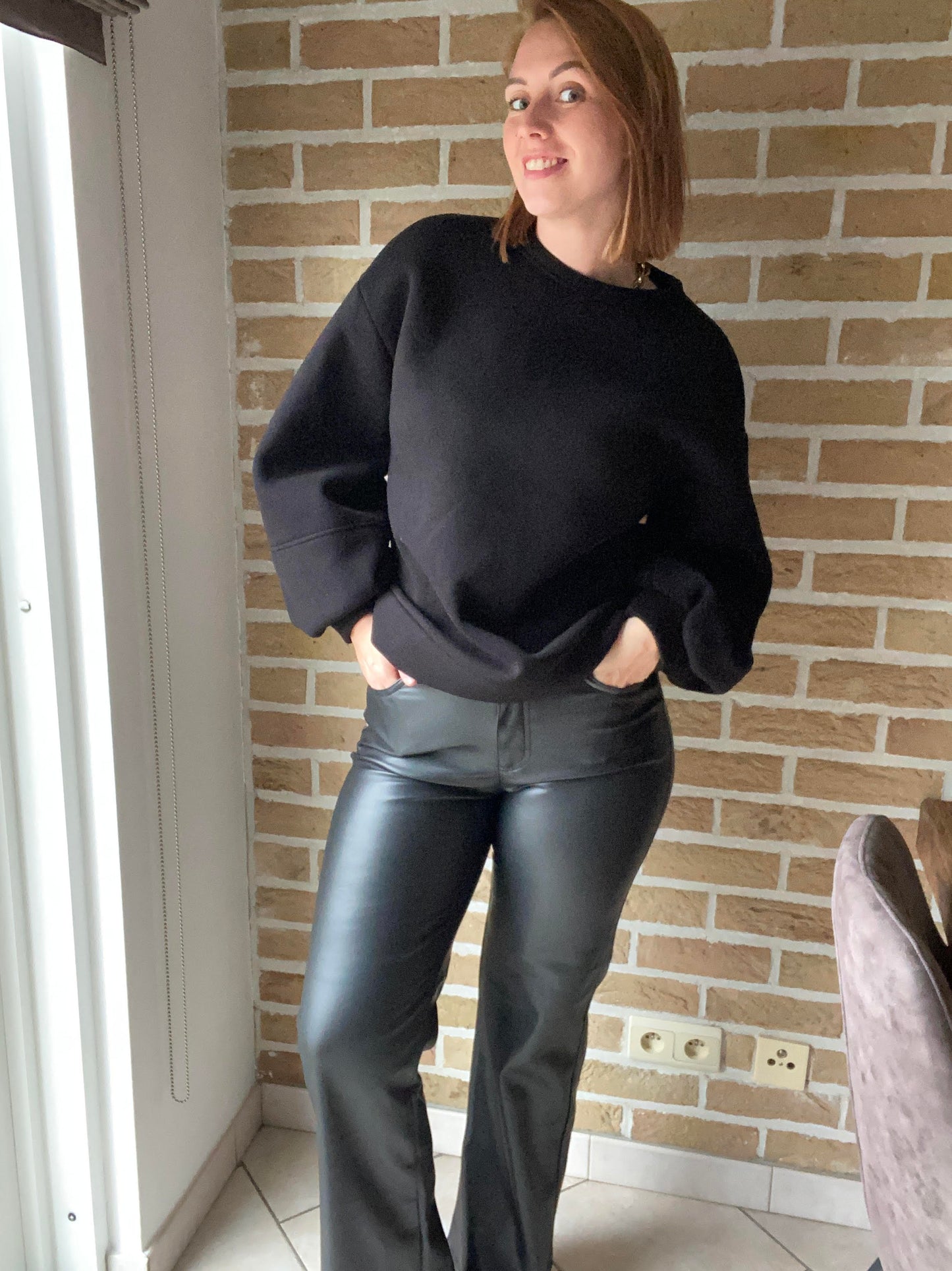 Barbara faux leather pants