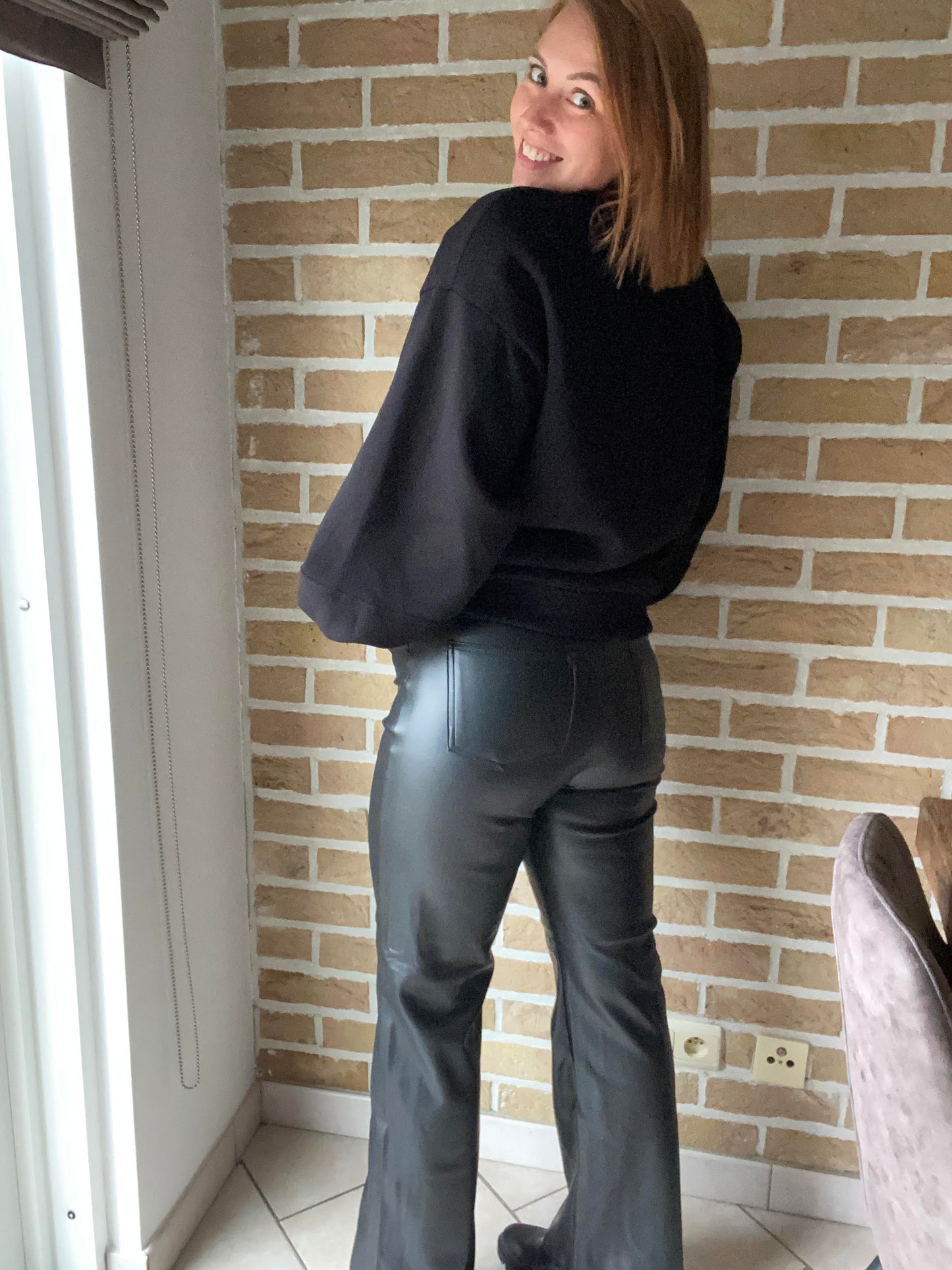 Barbara faux leather pants