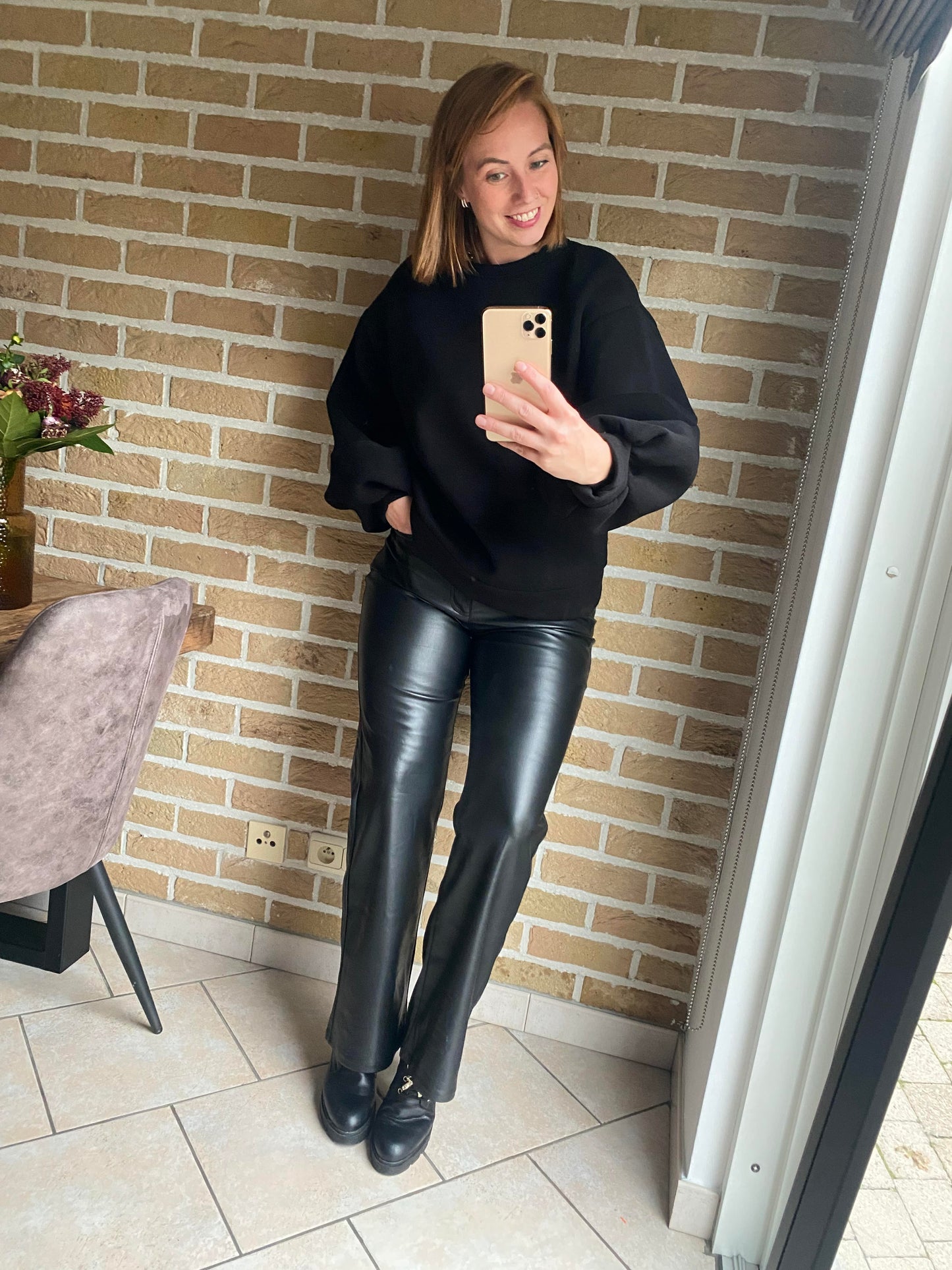 Barbara faux leather pants