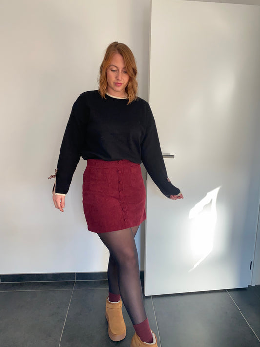 Bordeaux skirt