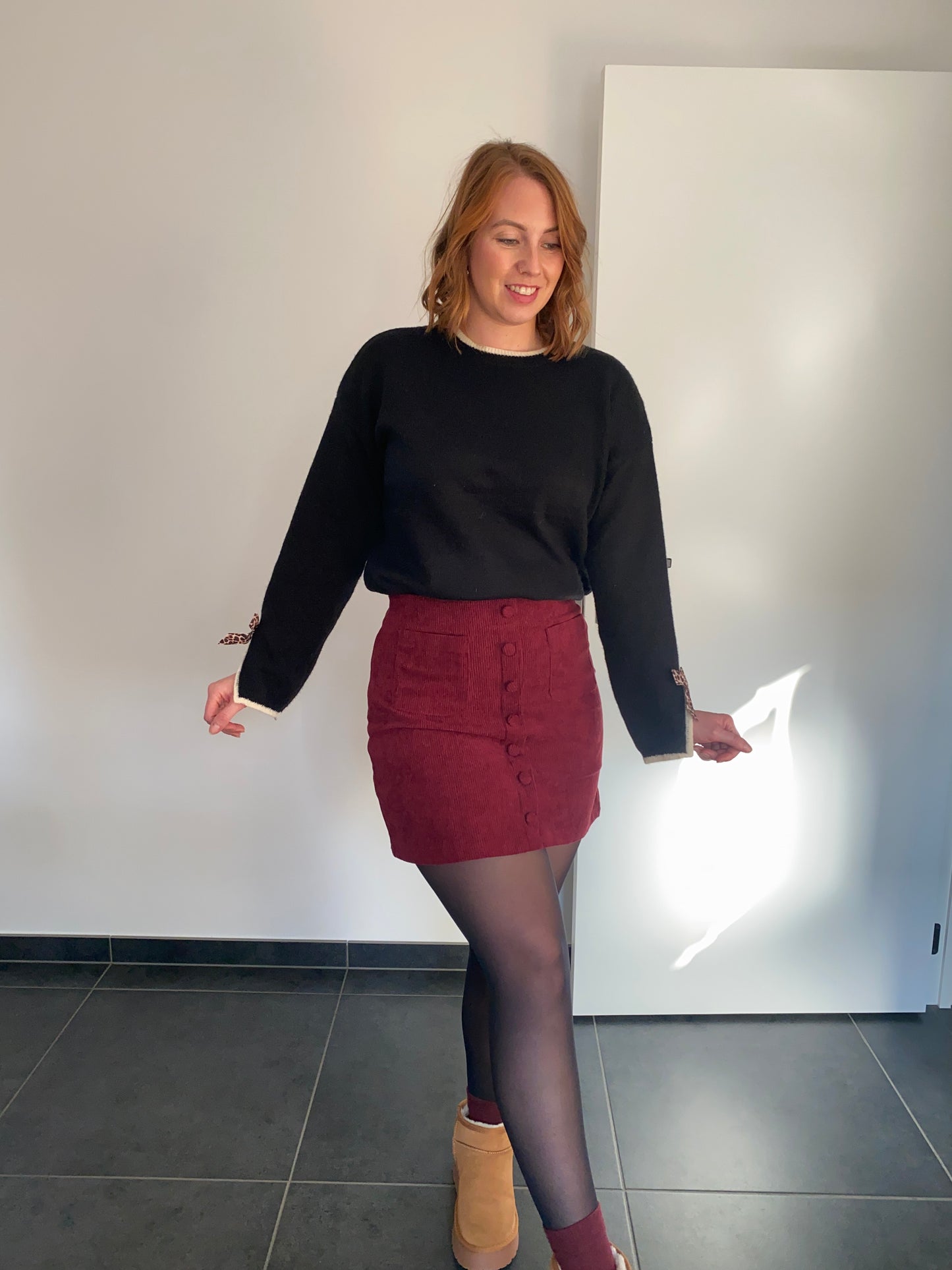 Bordeaux skirt